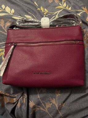 Dana Buchman Crossbody Bag in Deep Berry